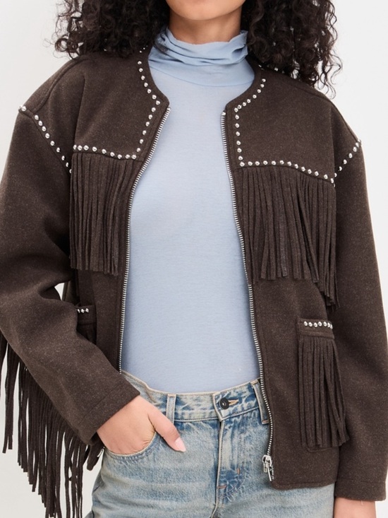 Blank NYC Jackets & Blazers - BLANKNYC Fringe Benefits Jacket size Medium